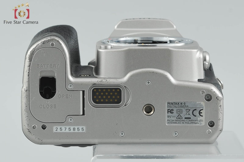 PENTAX K-3 Premium Silver Edition 24.3 MP DSLR Camera Body w/ Box