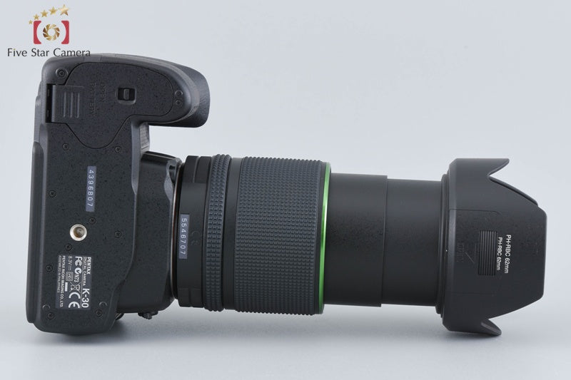 "Count 4" PENTAX K-30 Black 16.3 MP DSLR Camera 18-135 Lens w/ Box [Excellent]