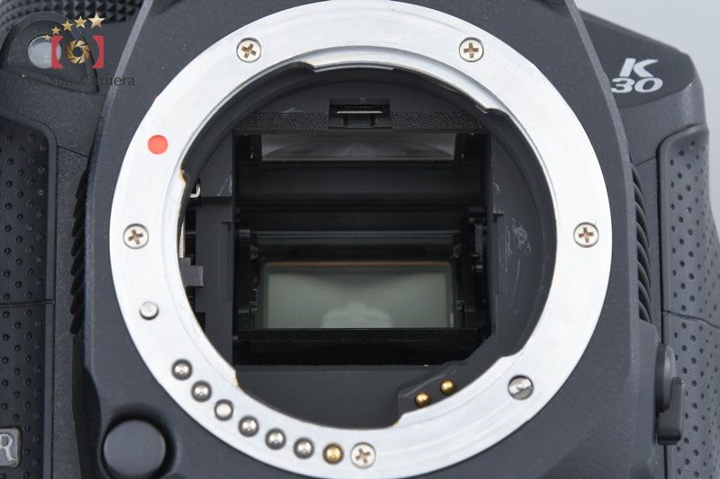 PENTAX K-30 Black 16.3 MP DSLR Camera 18-55 50-200 Lenses