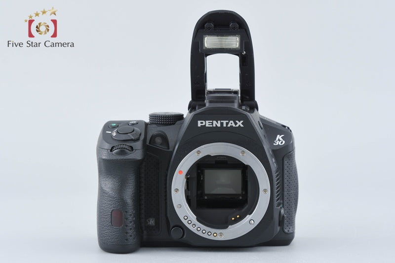 PENTAX K-30 Black 16.3 MP DSLR Camera 18-55 50-200 Lenses