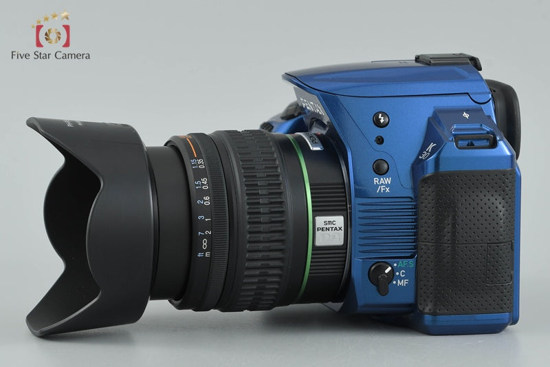 PENTAX K-30 Crystal Blue 16.3 MP DSLR Camera + SMC DA 18-55mm f/3.5-5.6 AL