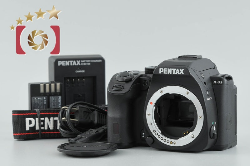 "Shutter count 3,302" PENTAX K-S2 Black 20.1 MP DSLR Camera Body