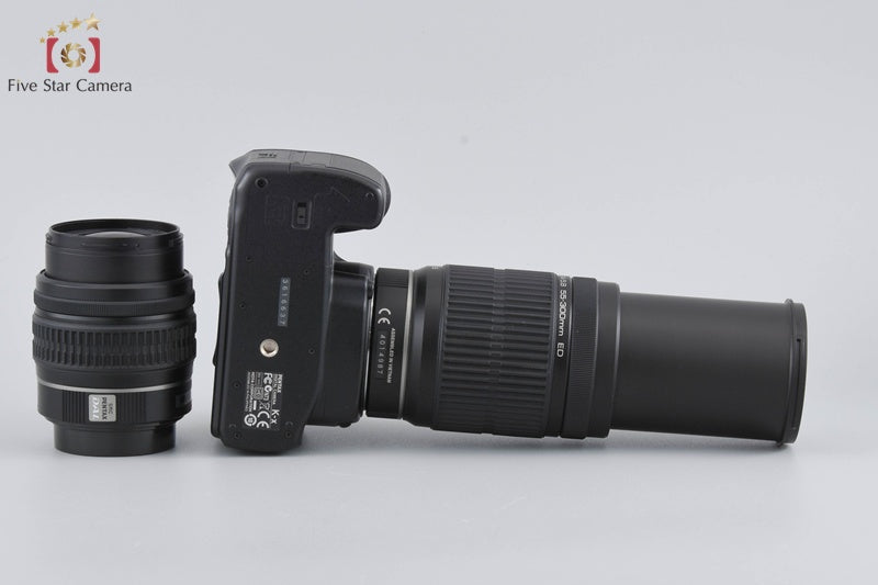 "Count 2,083" Pentax K-x Black 12.4 MP DSLR + SMC DA L 18-55 55-300 Lenses