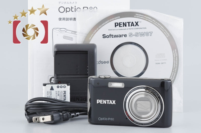 PENTAX Optio P80 Black 12.1 MP Digital Camera [Very Good]