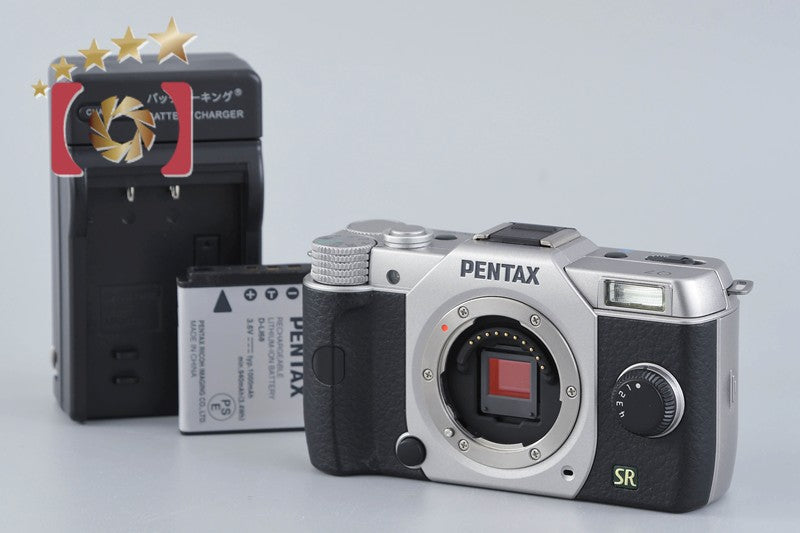 "Shutter count 896" PENTAX Q7 Silver 12.4 MP Digital Camera Body [Excellent]