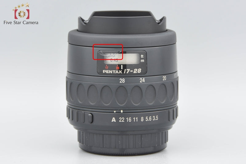 PENTAX SMC F FISH-EYE 17-28mm f/3.5-4.5