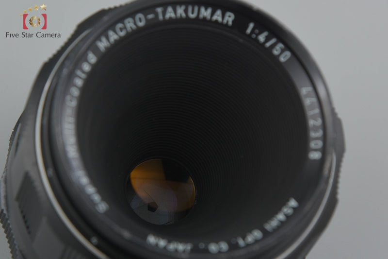 Very Good!! Pentax SMC Macro Takumar 50mm f/4 M42 Mount Lens