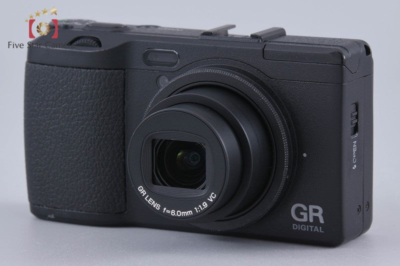 Ricoh GR Digital IV Black 10.0 MP Digital Camera w/ Box [Very Good]