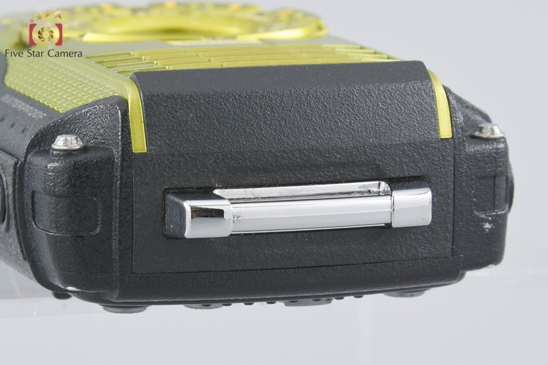 "Count 918" Ricoh Pentax WG-4 Lime Yellow 16.0 MP Waterproof Action Camera