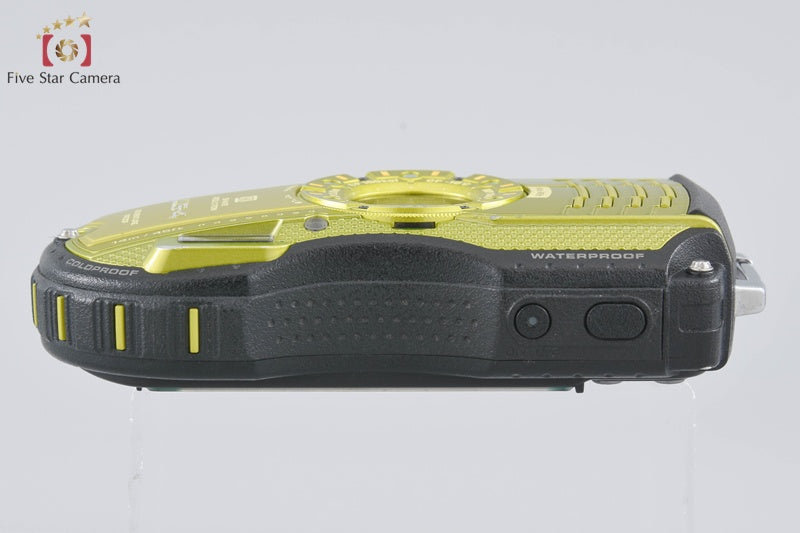 "Count 918" Ricoh Pentax WG-4 Lime Yellow 16.0 MP Waterproof Action Camera