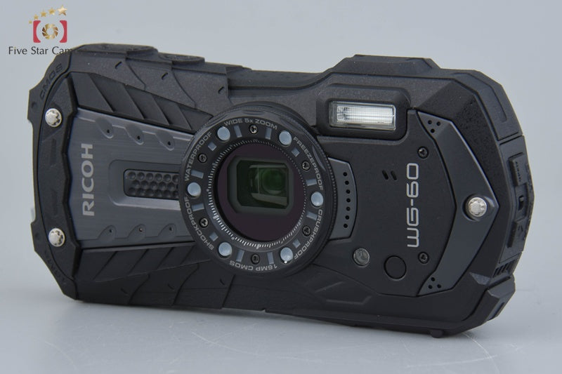 "Shutter count 338" Ricoh WG-60 Black 16.0 MP Waterproof Action Camera w/ Box