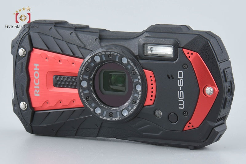 "Count 387" Ricoh PENTAX WG-60 Red 16.0 MP Waterproof Action Camera [Excellent]