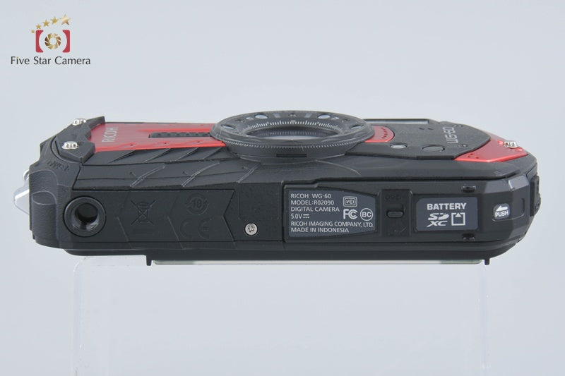 "Count 387" Ricoh PENTAX WG-60 Red 16.0 MP Waterproof Action Camera [Excellent]