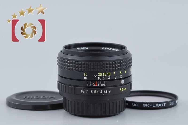 Ricoh XR RIKENON 50mm f/2 PENTAX K Mount Lens [Very Good]
