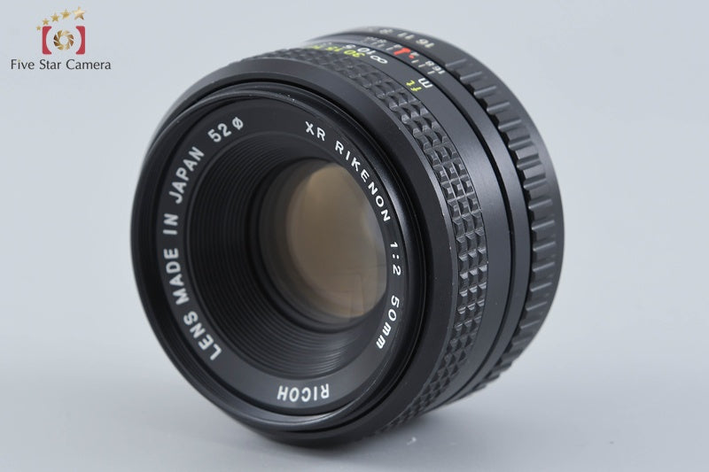 Ricoh XR RIKENON 50mm f/2 PENTAX K Mount Lens [Very Good]