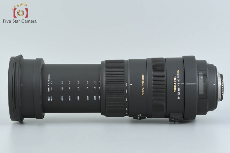 Sigma APO 50-500mm f/4.5-6.3 DG OS HSM for Nikon [Near Mint]