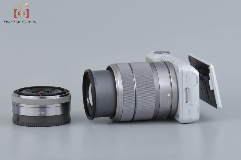 Sony α NEX-3 Double Lens Kit White (Japanese Language Only)