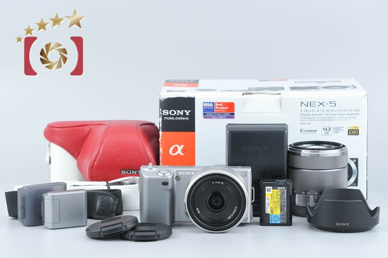 Sony α NEX-5 Double Lens Kit Silver (Japanese Language Only)