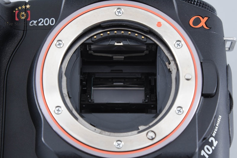 Sony α200 DSLR-A200 Black Digital SLR Camera (Japanese Language Only)