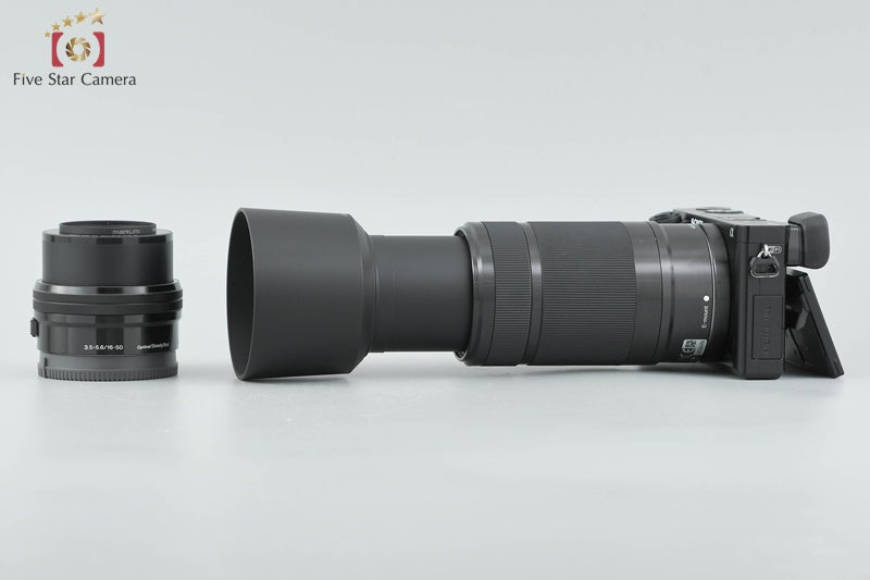 Sony Alpha α6000 ILCE-6000 Black 24.3 MP 16-50 55-210 (Japanese Language Only)