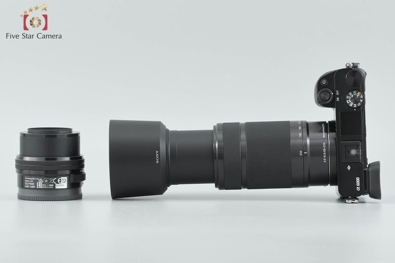 Sony Alpha α6000 ILCE-6000 Black 24.3 MP 16-50 55-210 (Japanese Language Only)