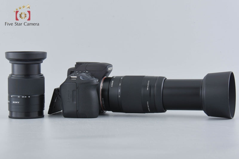 Sony α300 DSLR-A300 Black + 18-70 75-300 Lenses (Japanese Language Only)