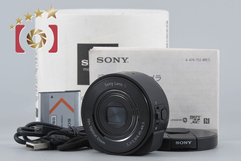Sony Cyber-Shot DSC-QX10 Black Lens-Style Camera w/ Box (Japanese Language Only)