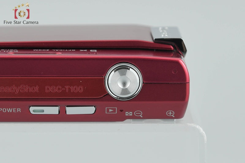 Sony Cyber-shot DSC-T100 Red Digital Still Camera (Japanese Language Only)