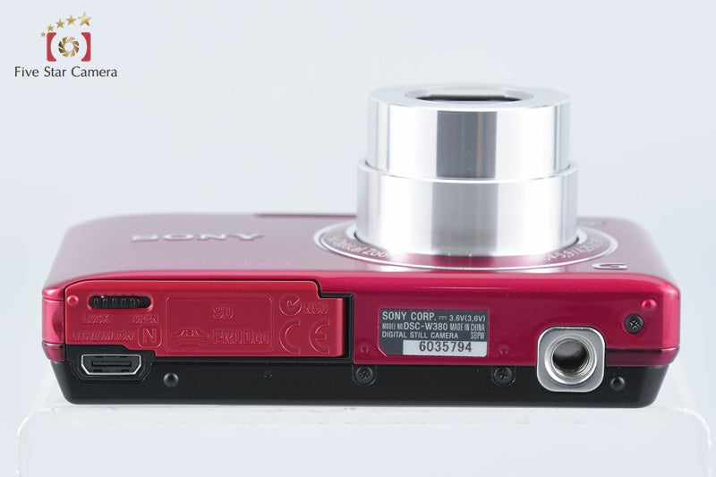 Sony Cyber-shot DSC-W380 Red Compact Digital Camera (Japanese Language Only)