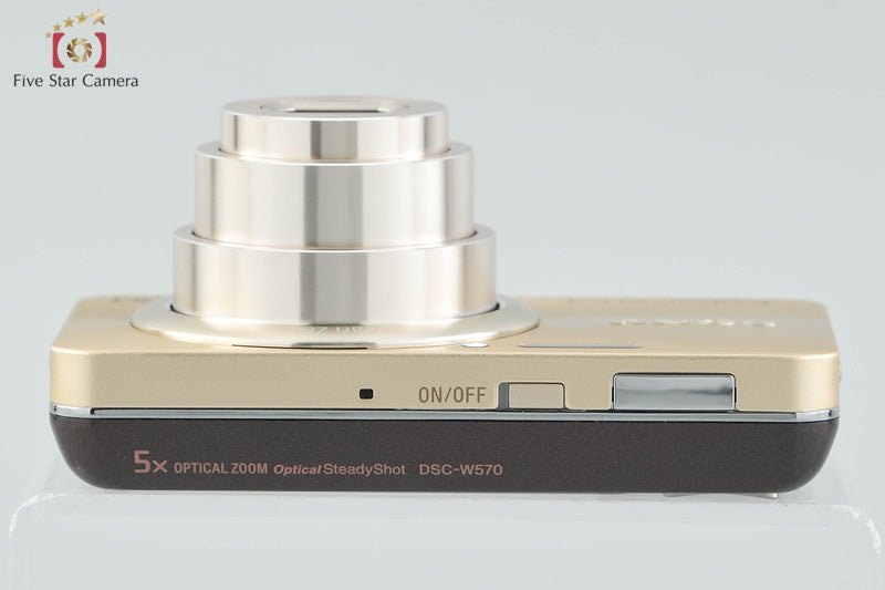 SONY Cyber-shot DSC-W570 Gold Compact Digital Camera (Japanese Language Only)