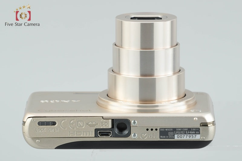 Sony Cyber-shot DSC-WX220 Gold Digital Still Camera (Japanese Language Only)