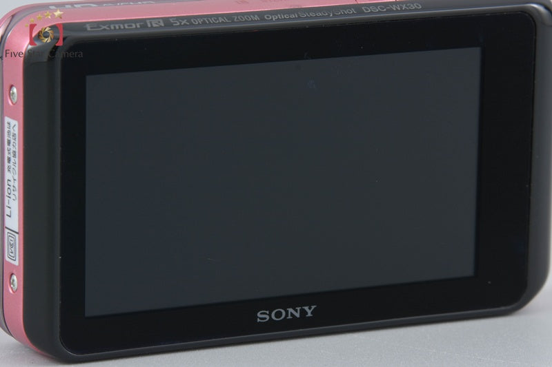 SONY Cyber-shot DSC-WX30 Pink Digital Still Camera (Japanese Language Only)