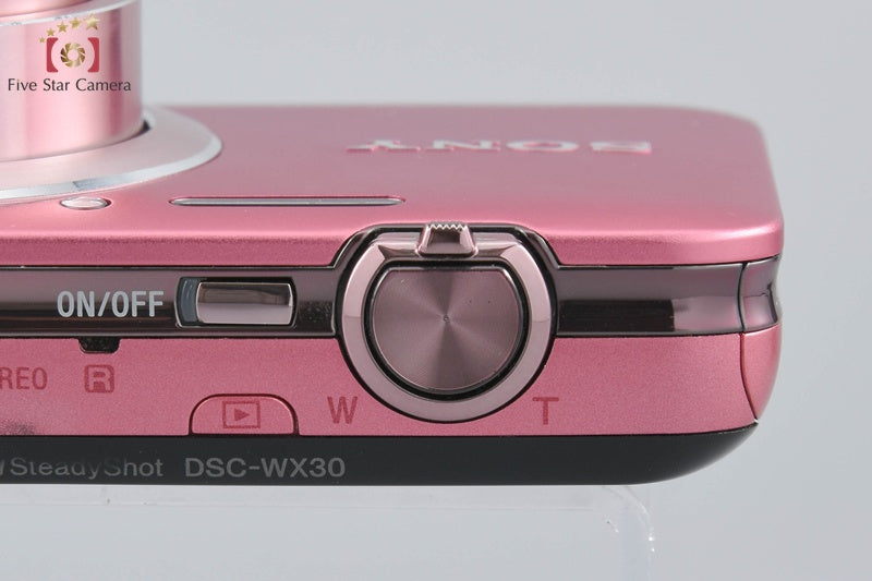 SONY Cyber-shot DSC-WX30 Pink Digital Still Camera (Japanese Language Only)