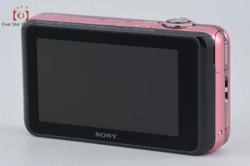 SONY Cyber-shot DSC-WX30 Pink Digital Still Camera (Japanese Language Only)