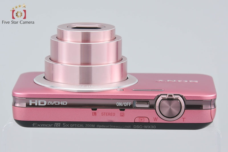 SONY Cyber-shot DSC-WX30 Pink Digital Still Camera (Japanese Language Only)