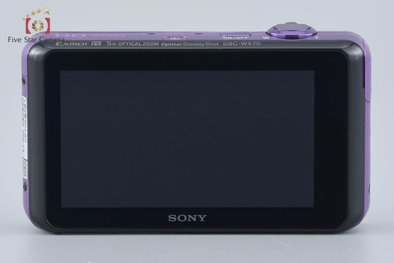 Sony Cyber-shot DSC-WX70 Violet 16.2 MP Camera w/ Box (Japanese Language Only)