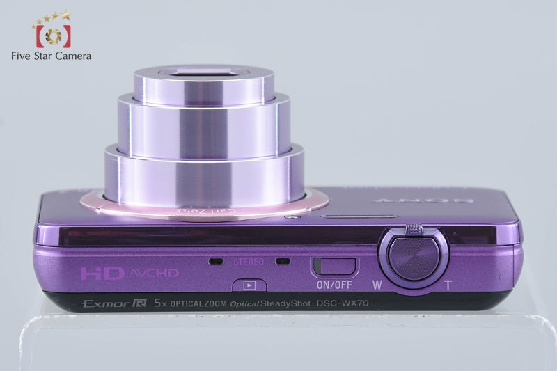 Sony Cyber-shot DSC-WX70 Violet 16.2 MP Camera w/ Box (Japanese Language Only)