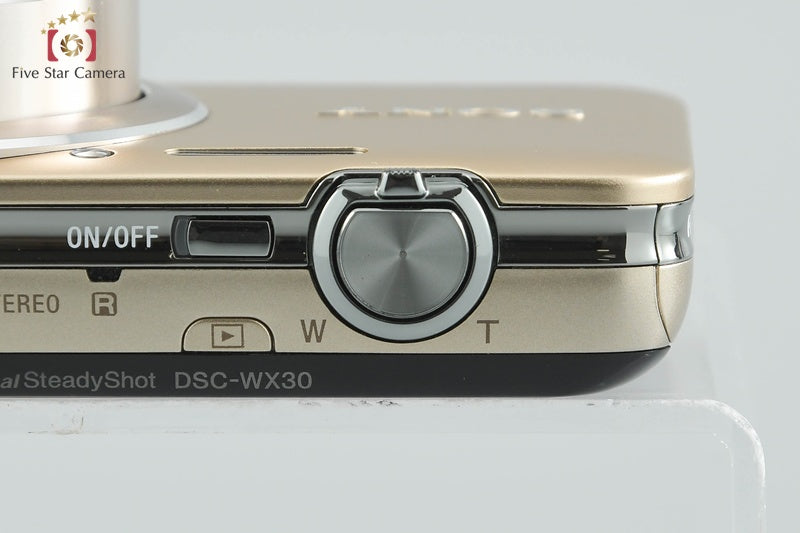Sony Cyber-shot DSC-WX30 Gold Compact Digital Camera (Japanese Language Only)