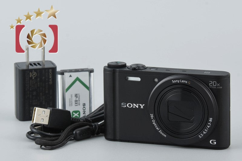 Sony Cyber-shot DSC-WX350 Black Compact Digital Camera (Japanese Language Only)