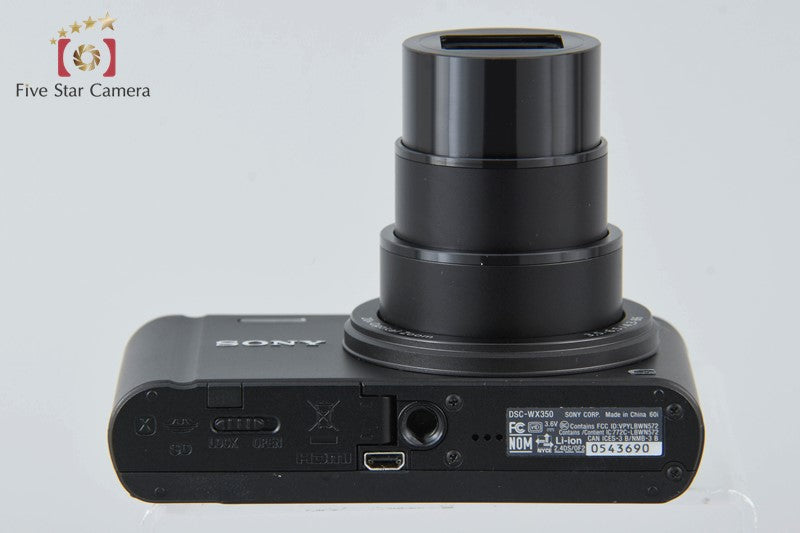 Sony Cyber-shot DSC-WX350 Black Compact Digital Camera (Japanese Language Only)