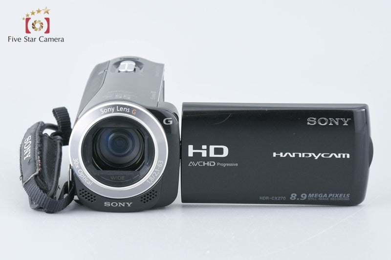 Sony HDR-CX270V Black Digital Video Camera (Japanese Language Only)