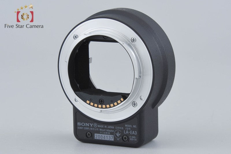 Sony Alpha LA-EA3 Mount Adapter A-mount Lenses to E-mount [Near Mint]