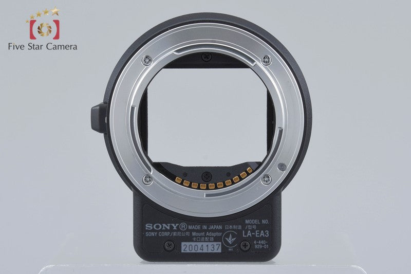 Sony Alpha LA-EA3 Mount Adapter A-mount Lenses to E-mount [Near Mint]