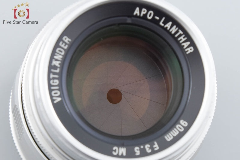 Voigtlander APO-LANTHAR 90mm f/3.5 MC Silver L39 LTM Leica Thread Mount Lens
