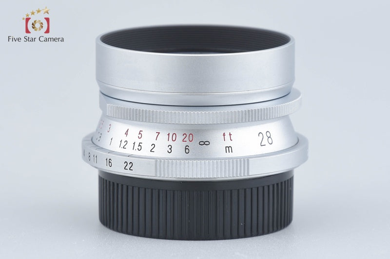 Voigtlander COLOR-SKOPAR 28mm f/3.5 Silver L39 LTM Leica Thread Mount