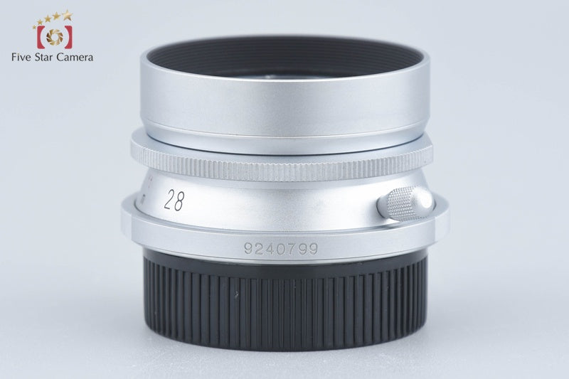 Voigtlander COLOR-SKOPAR 28mm f/3.5 Silver L39 LTM Leica Thread Mount