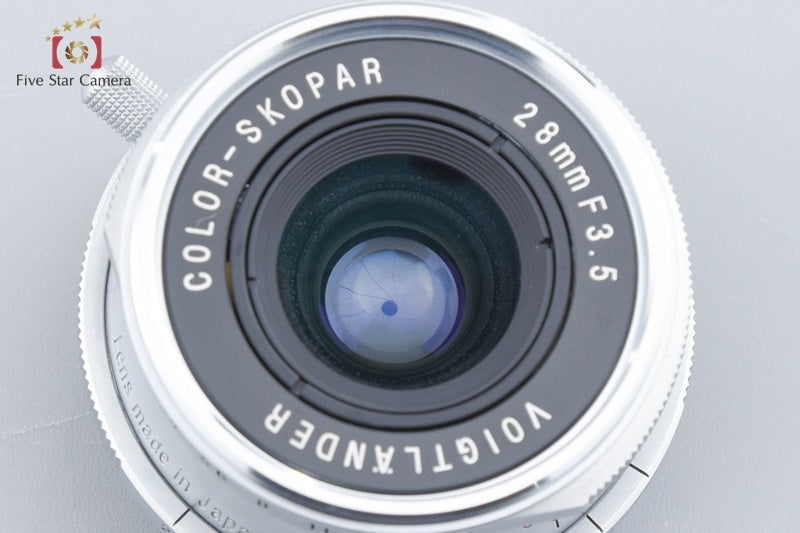 Voigtlander COLOR-SKOPAR 28mm f/3.5 Silver L39 LTM Leica Thread Mount