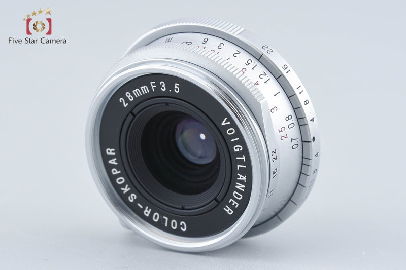 Voigtlander COLOR-SKOPAR 28mm f/3.5 Silver L39 LTM Leica Thread Mount