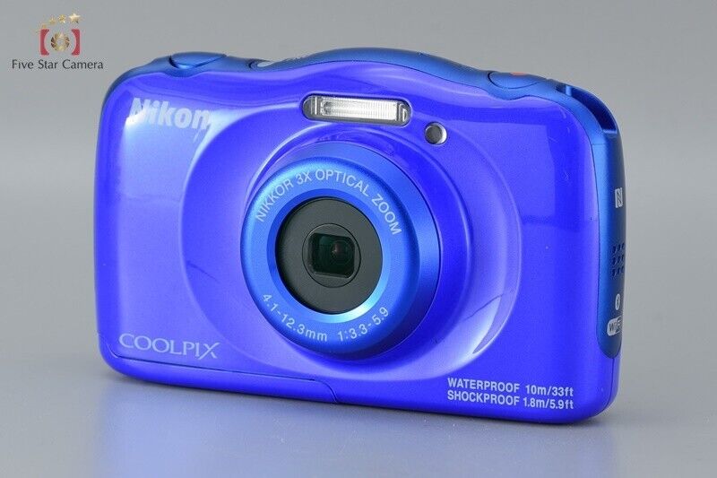 Excellent!! Nikon COOLPIX W100 Blue 13.2MP Digital Camera