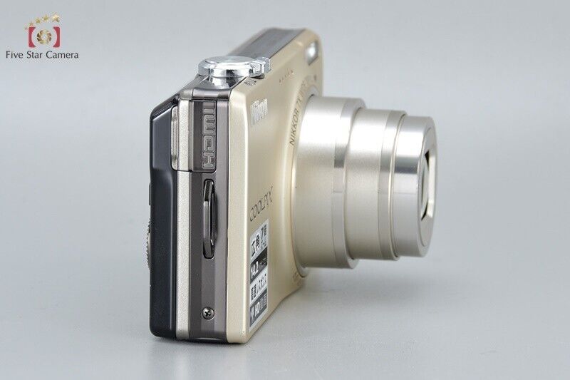 Excellent!! Nikon COOLPIX S6000 Gold 14.2 MP Digital Camera